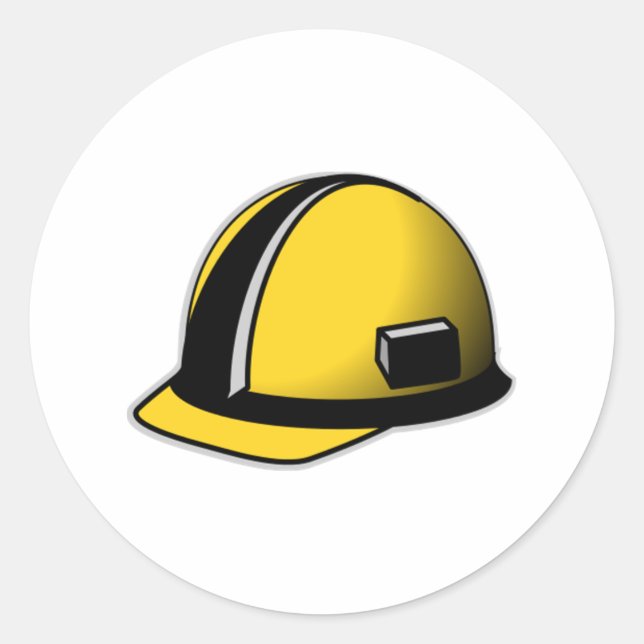 Sticker Rond Casquette dur (Devant)