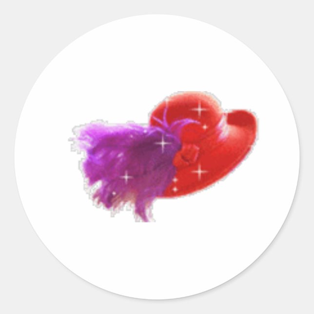Sticker Rond casquette rouge (Devant)