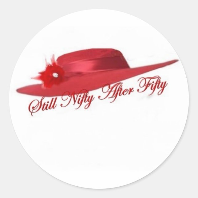 Sticker Rond casquette rouge (Devant)