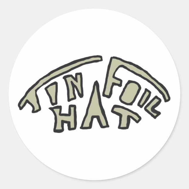 Sticker Rond Casquette Tin Foil (Devant)