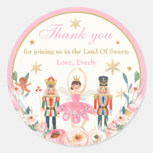 Sticker Rond Casse-Noisette Anniversaire Pays De Sweet Party Fa