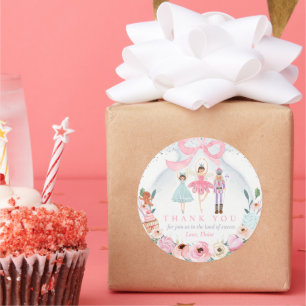 Sticker Rond Casse-Noisette Anniversaire Pays De Sweet Party Fa