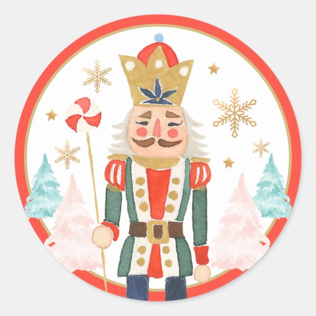 Sticker Rond Casse-Noisette Anniversaire Sugar Plum Fée Terre D (Devant)