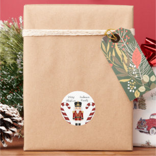 Sticker Rond Casse-Noisette de Noël Classique