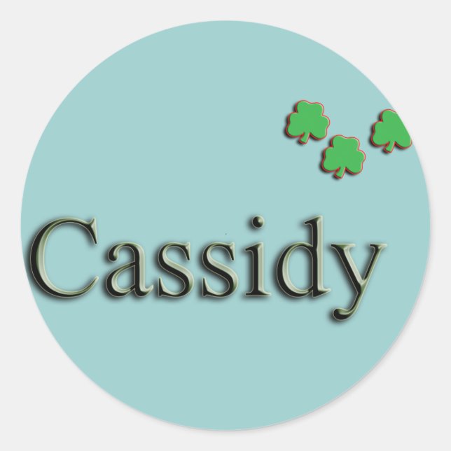 Sticker Rond Cassidy Custom (Devant)