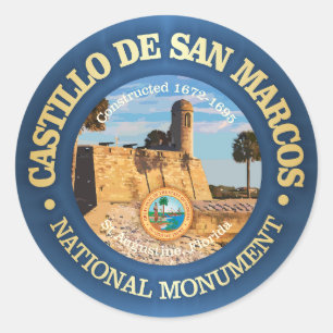 Sticker Rond Castillo de San Marcos (NM)
