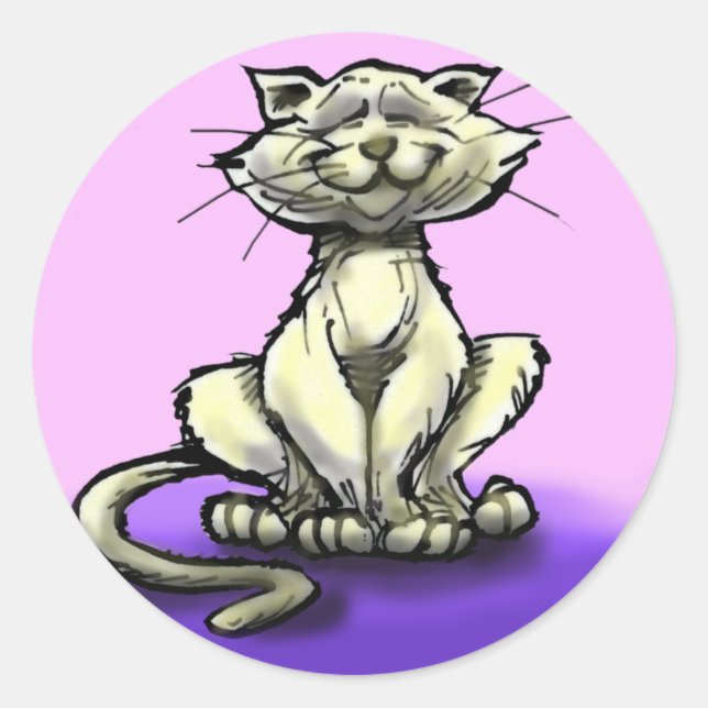 Sticker Rond Cat (Devant)