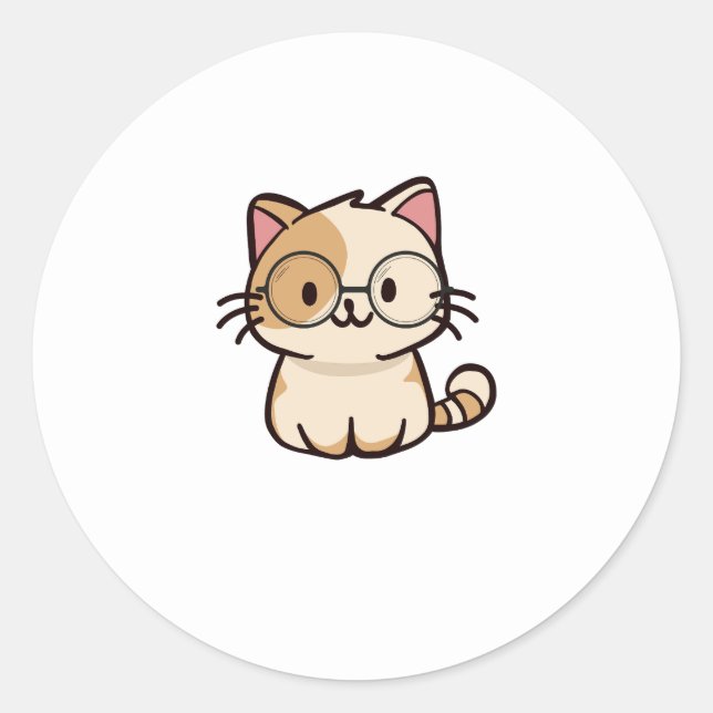 Sticker Rond Cat (Devant)