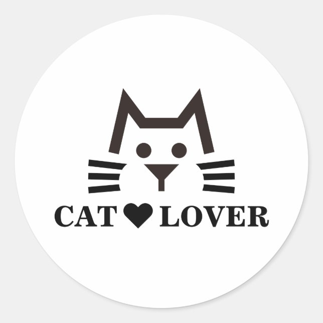 Sticker Rond Cat-Face (Devant)