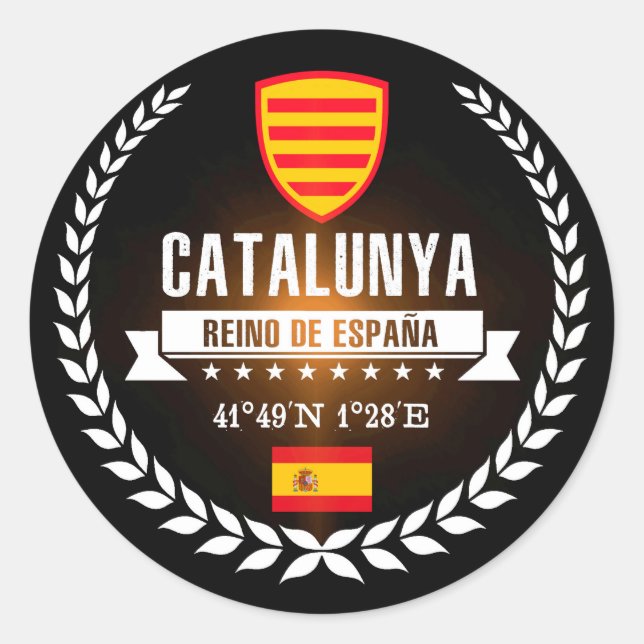 Sticker Rond Catalogne (Devant)