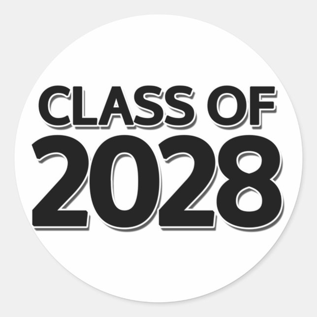 Sticker Rond Catégorie 2028 (Devant)