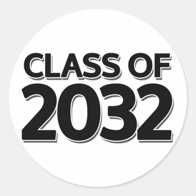 Sticker Rond Catégorie 2032 (Devant)