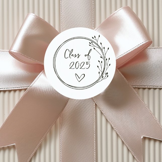 Sticker Rond Catégorie de diplôme (Class of Graduation Sticker)