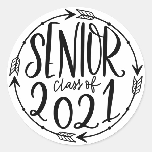 Sticker Rond Catégorie Supérieure De 2021 (Devant)