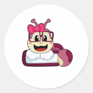 Sticker Rond Caterpillar avec ruban