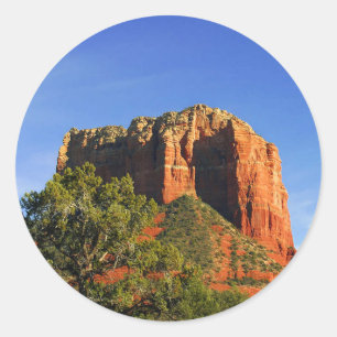 Sticker Rond Cathedral Rock, Arizona