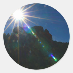 Sticker Rond Cathédrale Rock Vortex horizontal