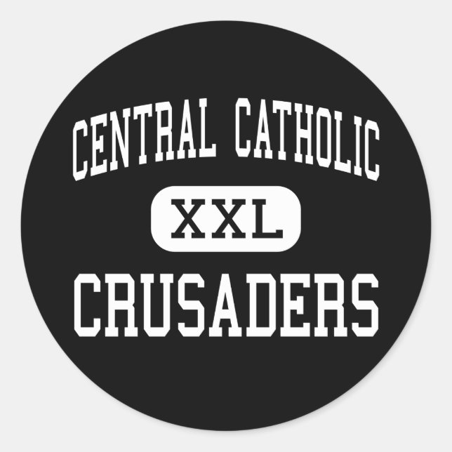 Sticker Rond Catholique Centrale - Croisés - Haut - Canton Ohio (Devant)