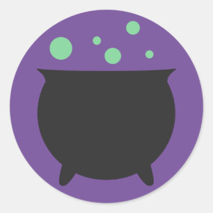 Sticker Rond Cauldron bouillonnant