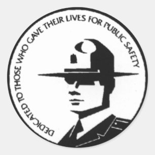 Sticker Rond cavalier