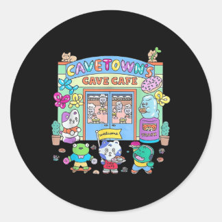 Sticker Rond Cavetowns Cave Café