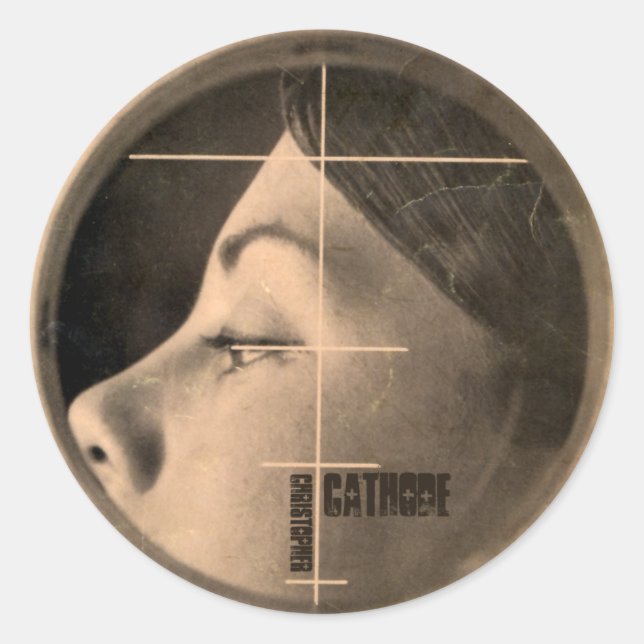 Sticker Rond CC fille latérale (Devant)