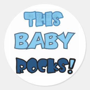 Sticker Rond Ce Bébé Rocks