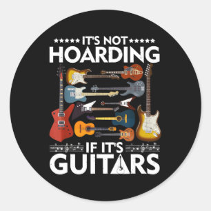 Sticker Rond Ce N'Est Pas Un Accompagnement De Guitares Musicie