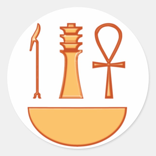 Sticker Rond Ce que Djed Anch (Devant)