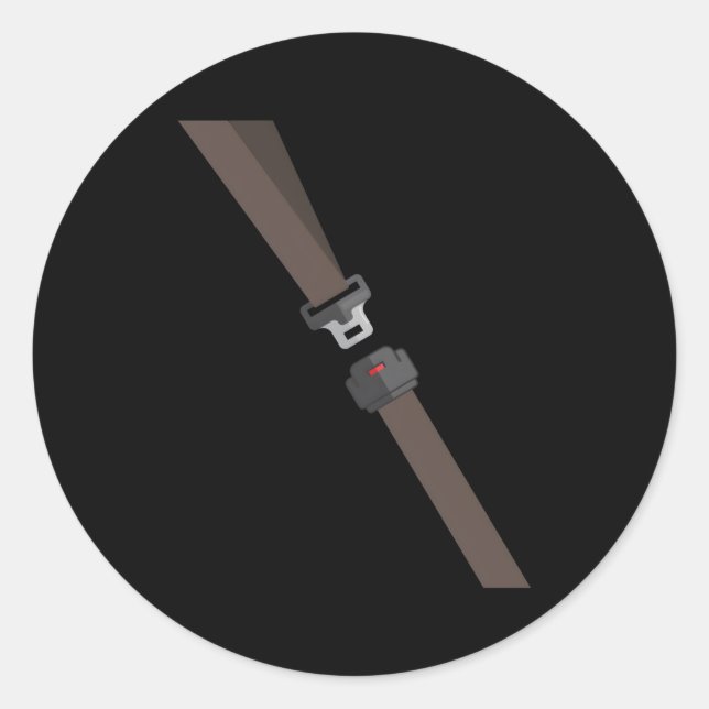 Sticker Rond Ceinture de siège Faux ceinture de sécurité (Devant)