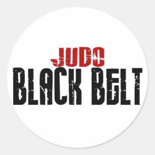 Sticker Rond Ceinture noire Judo