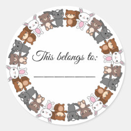 Sticker Rond Cela appartient à