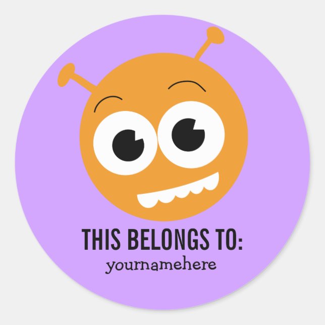 STICKER ROND CELA APPARTIENT À (Devant)