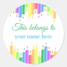 Sticker Rond Cela appartient à