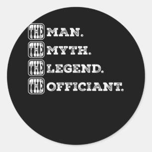 Sticker Rond Célébrant de mariage homme célébrant de mariage l'