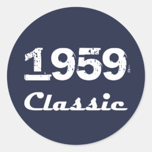Sticker Rond Célébration du 60e anniversaire de 1959