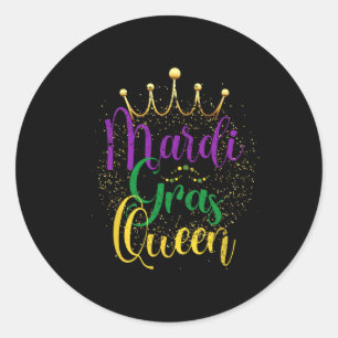 Sticker Rond Célébration du carnaval Costume de fête cadeau Que