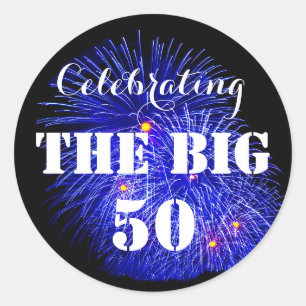 Sticker Rond Célébration du GRAND 50 -