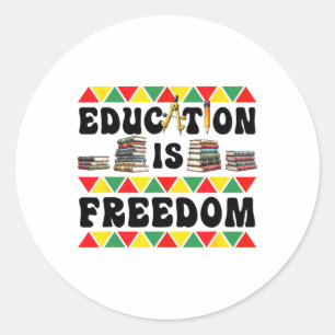 Sticker Rond Célébrez Le Mois De L'Histoire Noire Avec Liberté