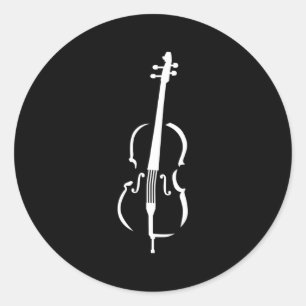 Sticker Rond Cello Instrut