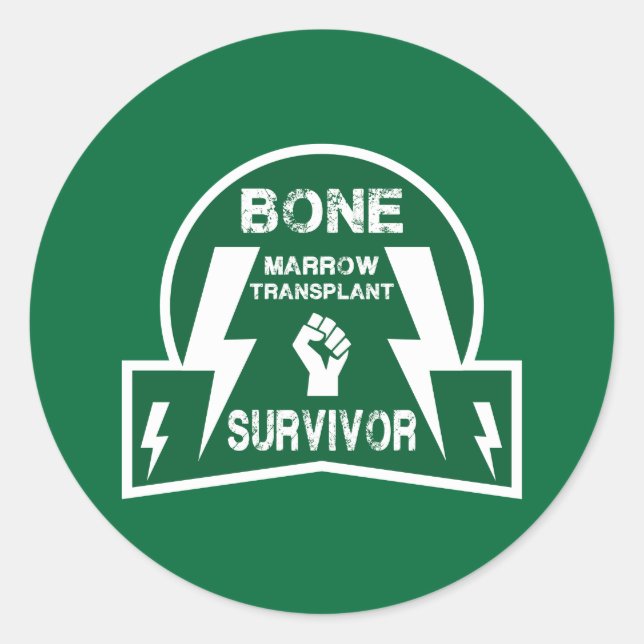 Sticker Rond Cellule souche de transplantation de la moelle oss (Devant)