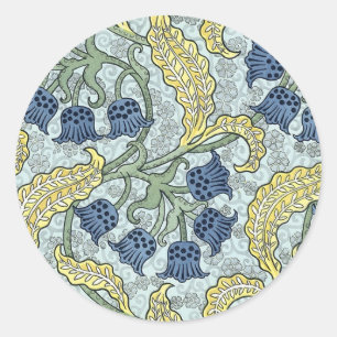 Sticker Rond Cellules bleutées Art nouveau