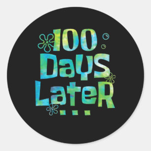 Sticker Rond Cent jours plus tard 100e jour de l'école