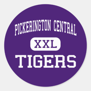 Sticker Rond Central de Pickerington - tigres - Pickerington