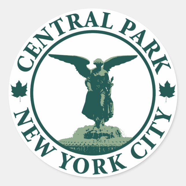 Sticker Rond Central Park Angel (Devant)