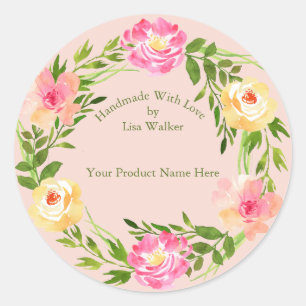 Sticker Rond Centre de broyage de Rose de couronne d'article fa