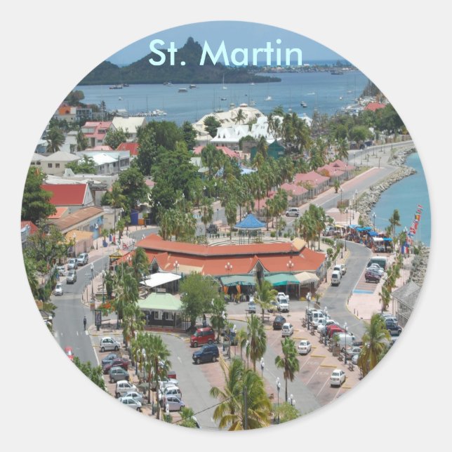 Sticker Rond Centre-ville St Martin (Devant)