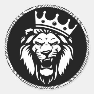 Sticker Rond Céramique de cime de lion