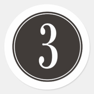 Sticker Rond Cercle #3 noir
