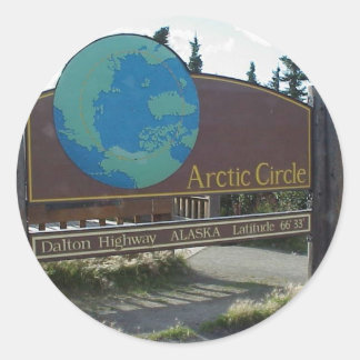 Sticker Rond cercle arctique